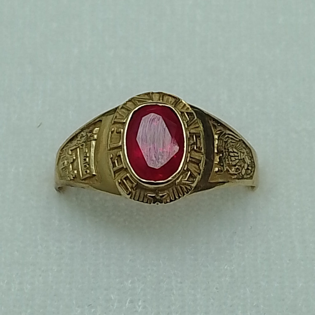 ANILLO DE GRADUACIÓN ORO 10 K 1.8 GRMS (SEMINUEVO)