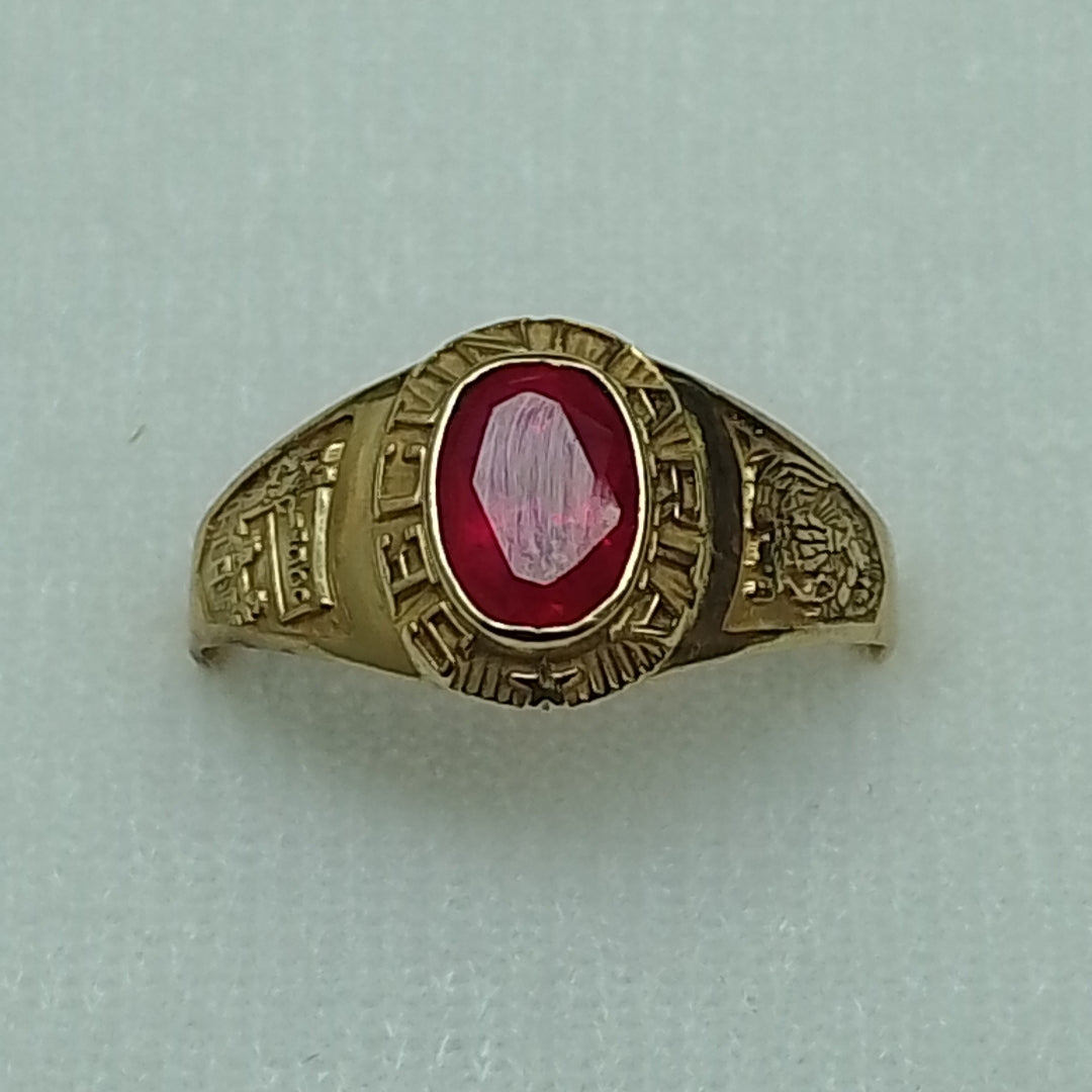 ANILLO DE GRADUACIÓN ORO 10 K 1.8 GRMS (SEMINUEVO)