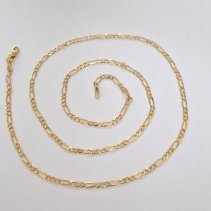 CADENAS TEJIDO 3X1 ORO 14K 55 CM 4.9 GR (NUEVO)