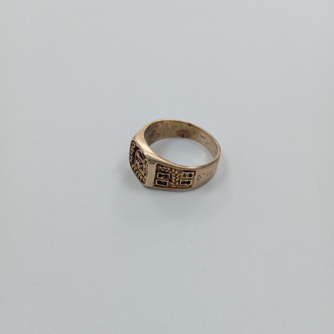 ANILLO DE GRADUACIÓN ORO 10 K 5,10 GRMS (SEMINUEVO)