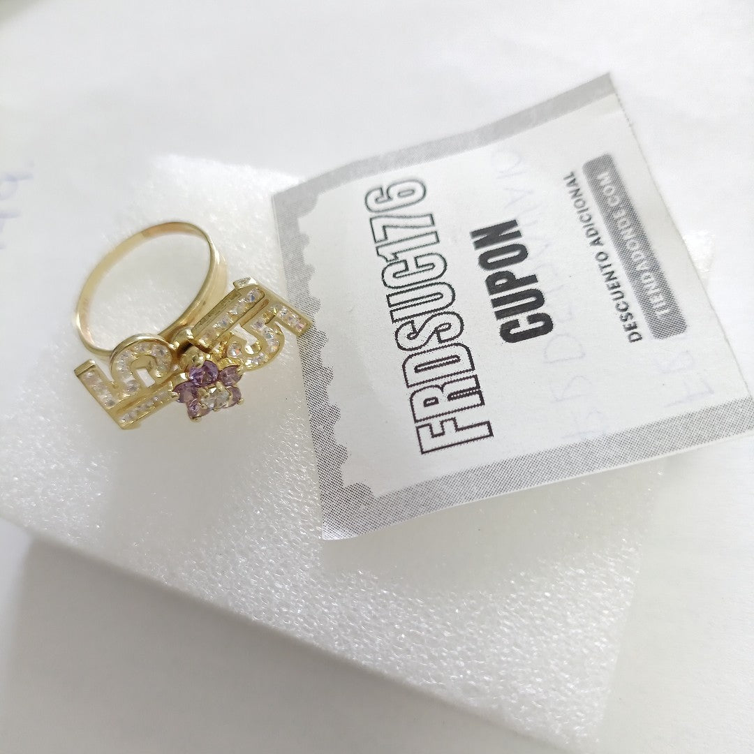 ANILLO CONMEMORATIVO ORO 14 K 4.8 GRMS (SEMINUEVO)