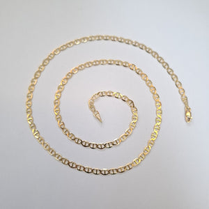 CADENAS TEJIDO MARINERA ORO 14K 55 CM 7.9 GR (NUEVO)