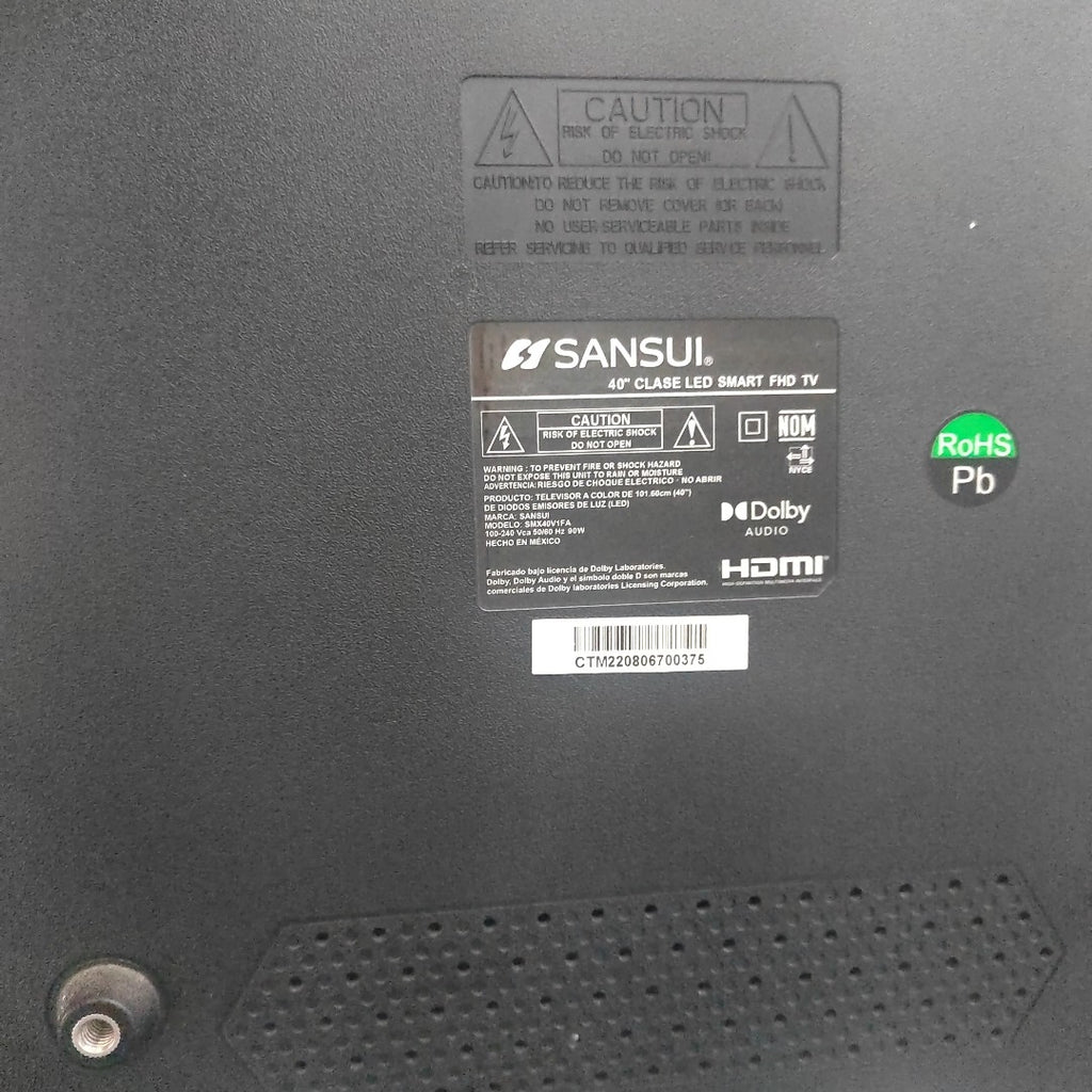 PANTALLA SANSUI SMX40V1FA (2022) 40" LED FULL HD (SEMINUEVO)