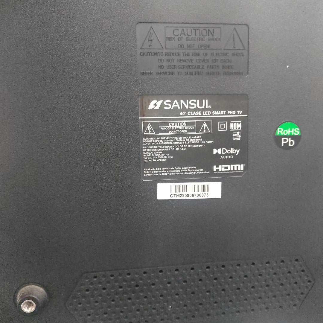PANTALLA SANSUI SMX40V1FA (2022) 40" LED FULL HD (SEMINUEVO)
