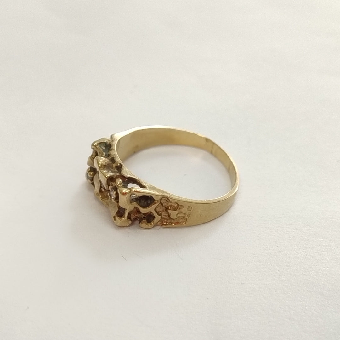 ANILLO ORO 10 K 6,00 GRMS (SEMINUEVO)