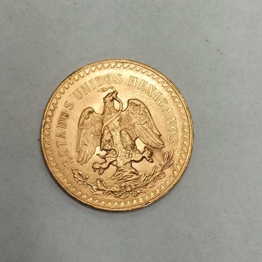 K1 41.6 GRMS 21 K IDENTIFICACIÓN MONEDA NOMINATIVA MONEDAS PESOS 50 PESOS (SEMINUEVO)
