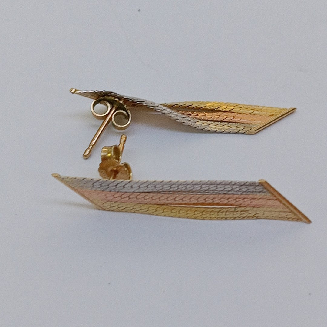 BROQUELES PAR ORO 14 K 1,50 GRMS (SEMINUEVO)