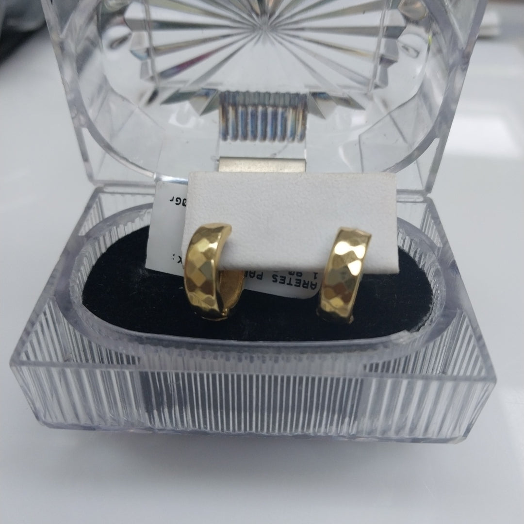 ARETES PAR ORO 14 K 1,90 GRMS (SEMINUEVO)