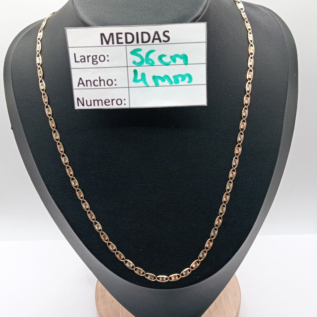 CADENA ORO COMBINADO 10 K 6,50 GRMS (SEMINUEVO)