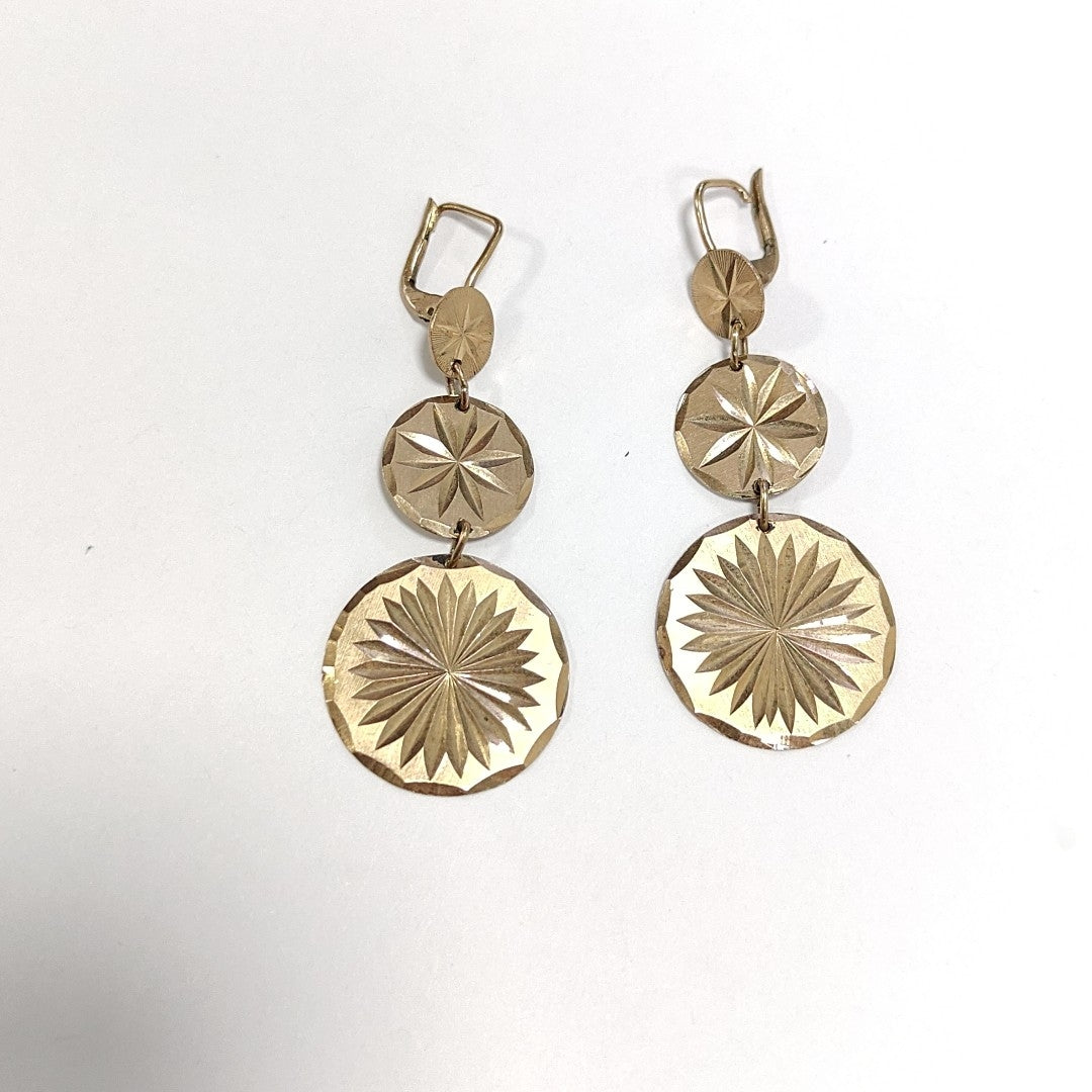 ARETES PAR ORO 10 K 6.4 GRMS (SEMINUEVO)