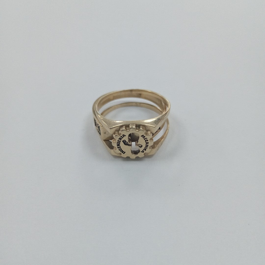 ANILLO DE GRADUACIÓN ORO 14 K 7 GRMS (SEMINUEVO)