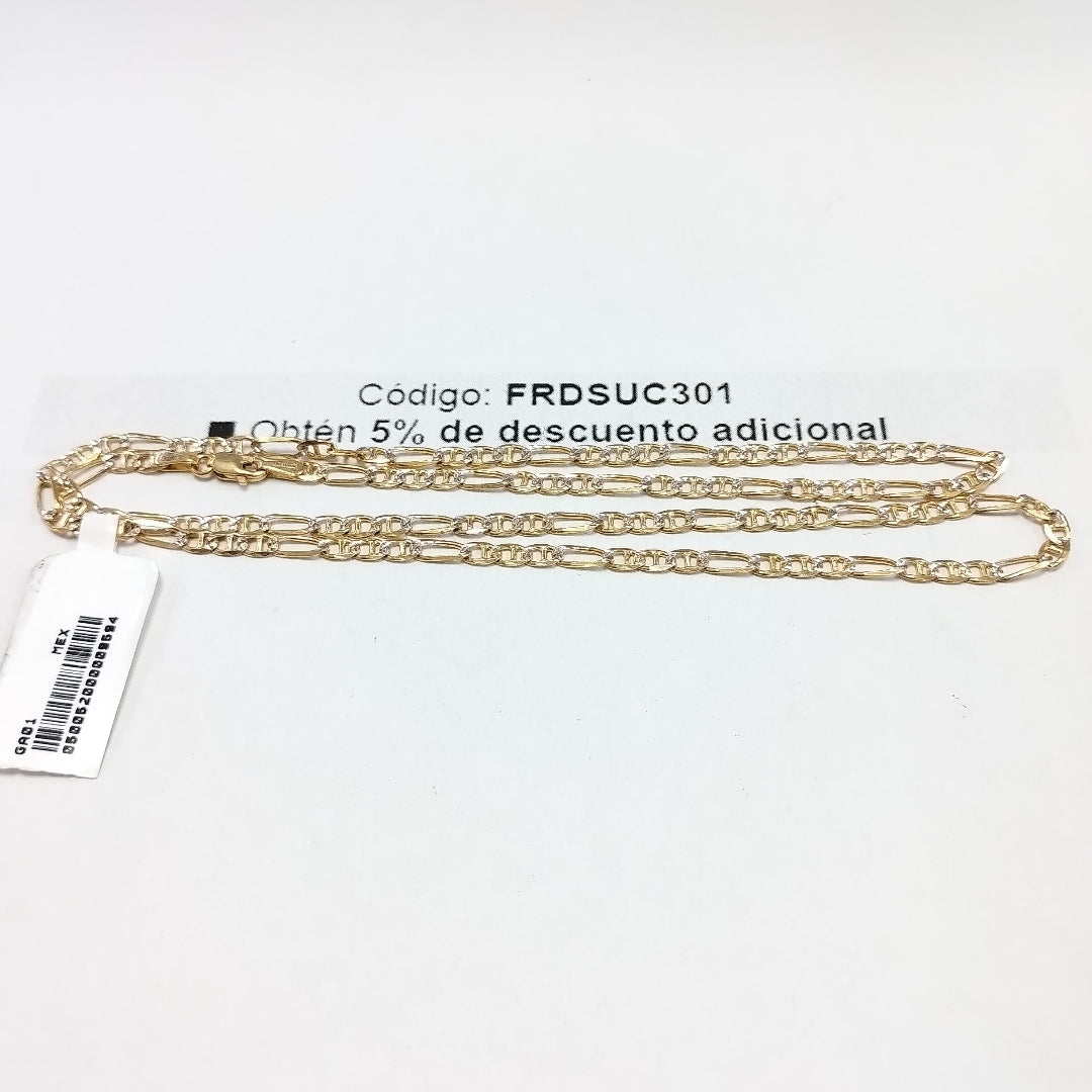 CADENA TEJIDO 3X1 8.5G 55 CM (NUEVO)