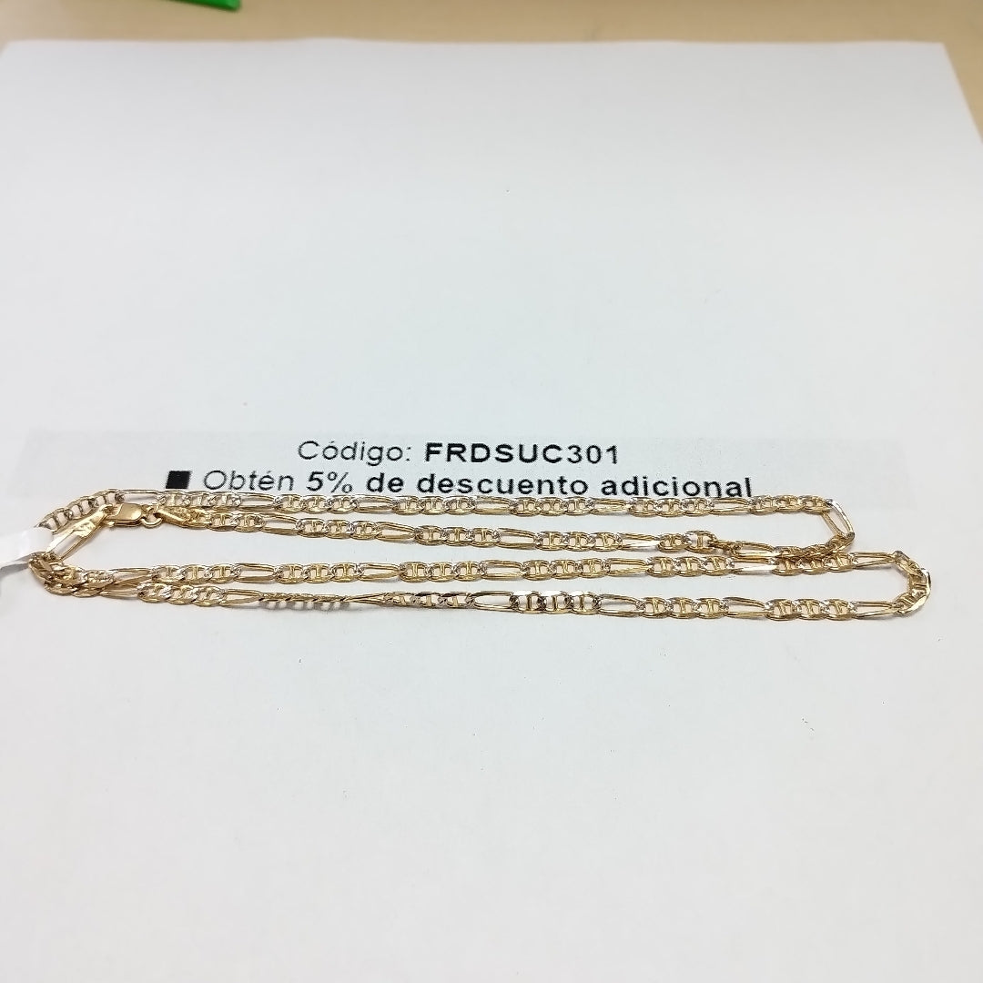 CADENA TEJIDO 3X1 8.5G 55 CM (NUEVO)