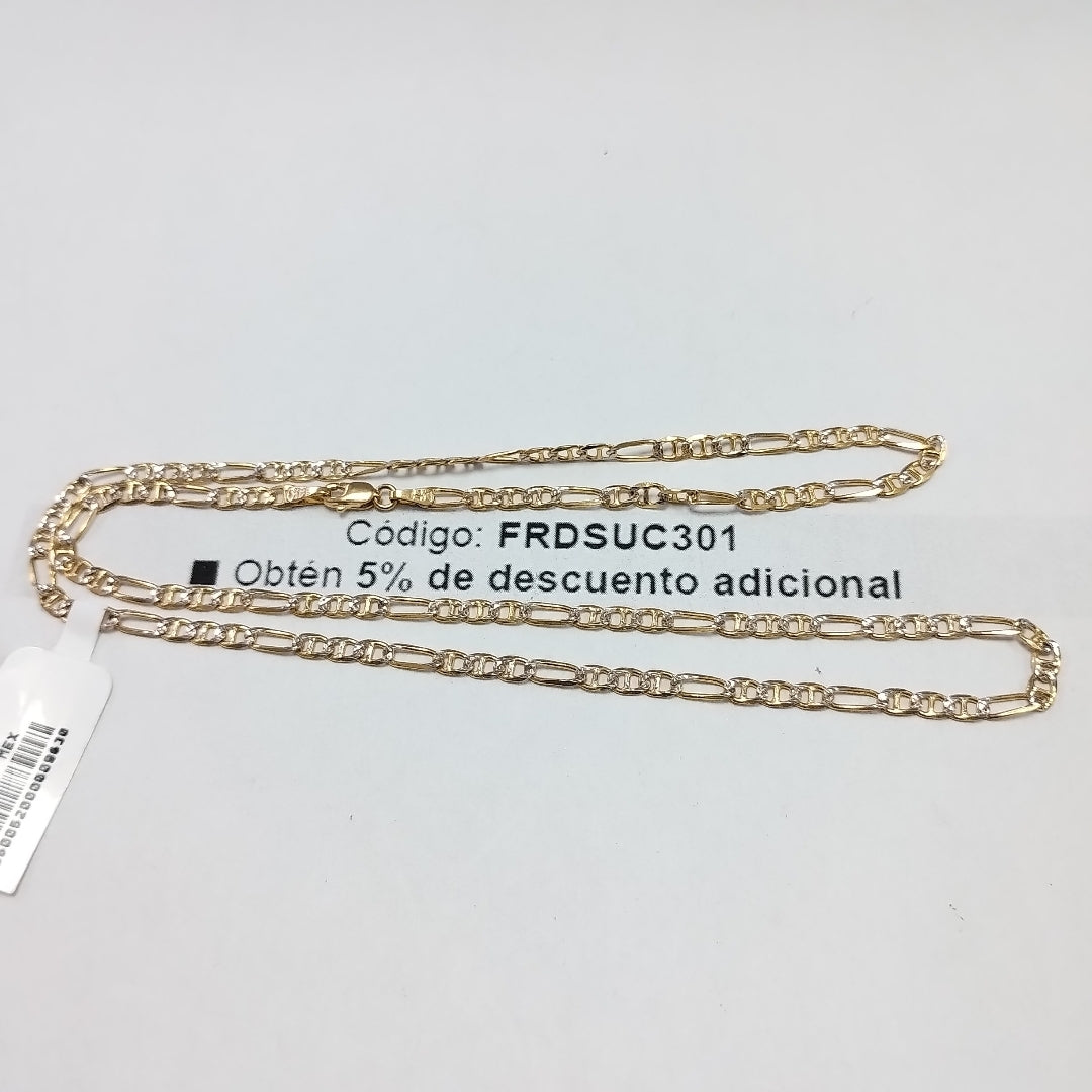 CADENA TEJIDO 3X1 8.5G 55 CM (NUEVO)