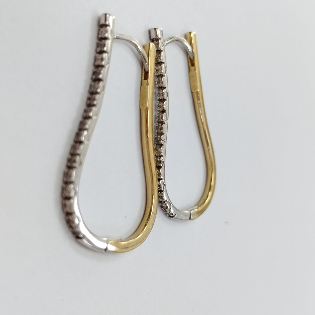 ARRACADAS PAR ORO 14 K 5.6 GRMS (SEMINUEVO)