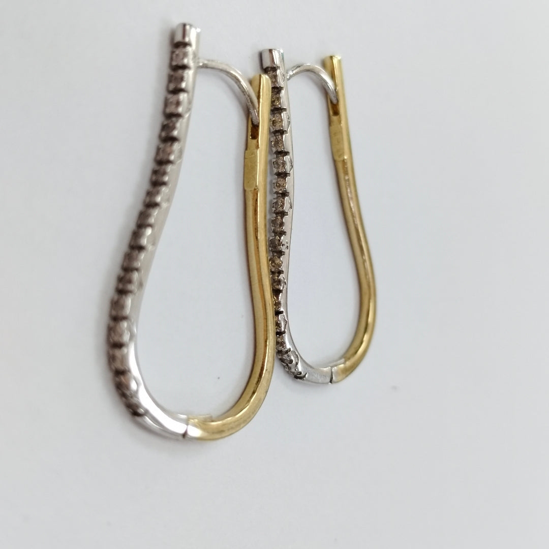 ARRACADAS PAR ORO 14 K 5.6 GRMS (SEMINUEVO)
