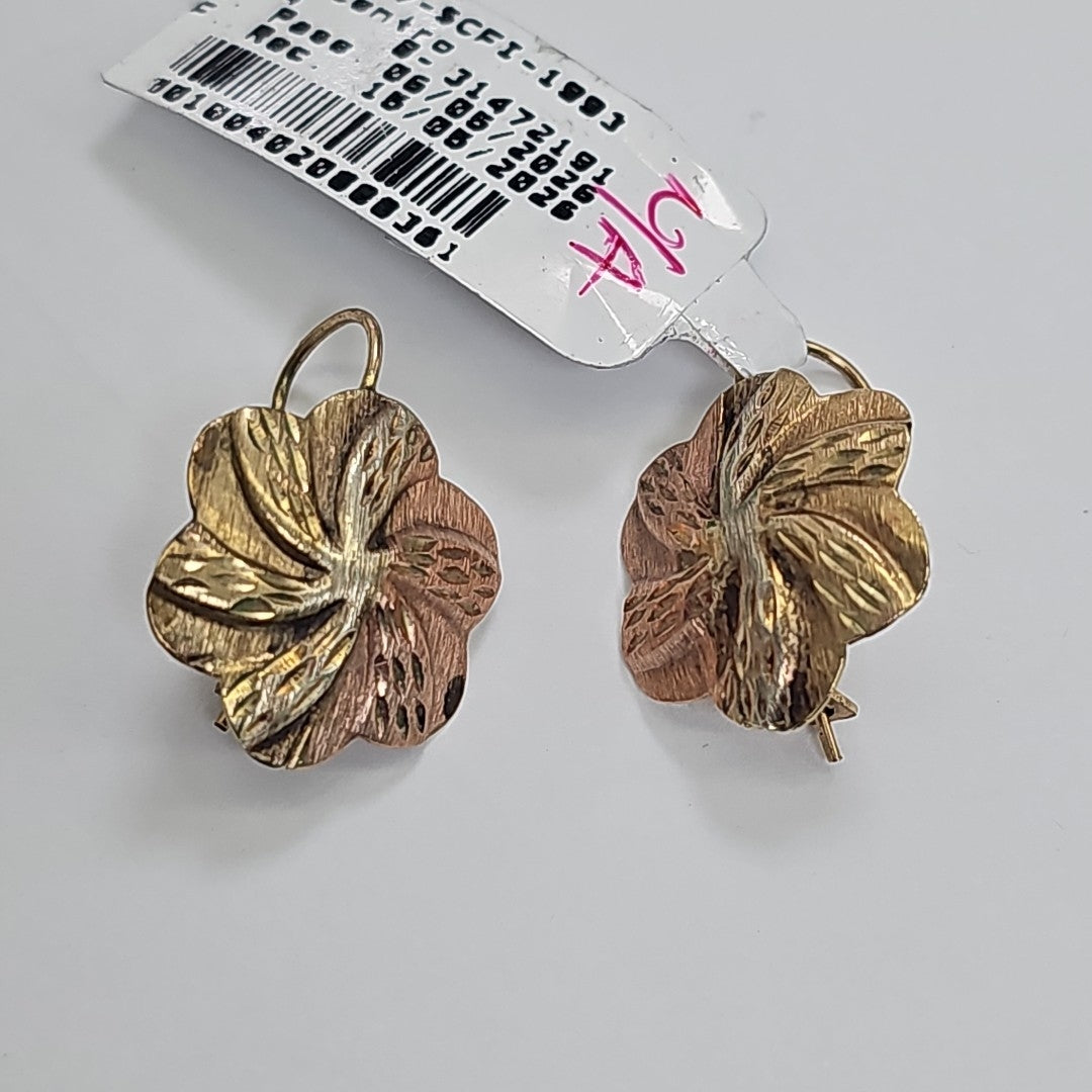 ARETES PAR ORO 14 K 1.5 GRMS (SEMINUEVO)