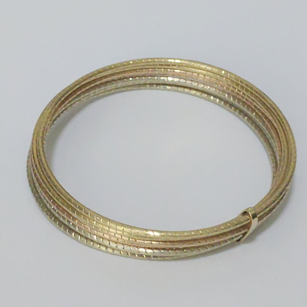SEMANARIO DE PULSERAS ORO COMBINADO 14 K 27.8 GRMS (SEMINUEVO)