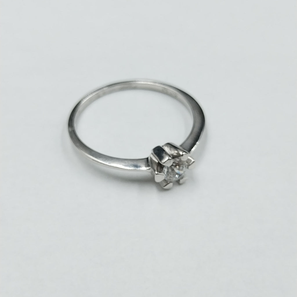 ANILLITO ORO BLANCO 14 K 1.3 GRMS (SEMINUEVO)