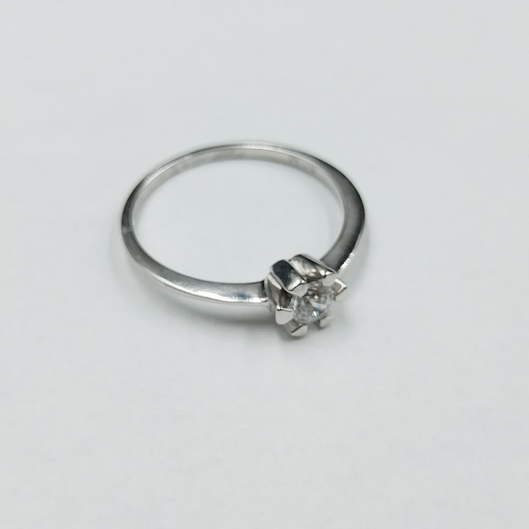 ANILLITO ORO BLANCO 14 K 1.3 GRMS (SEMINUEVO)
