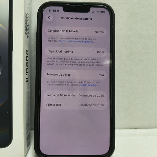 CELULAR APPLE IPHONE 16E A3409 (2025) 128 GB 8 GB RAM (SEMINUEVO)