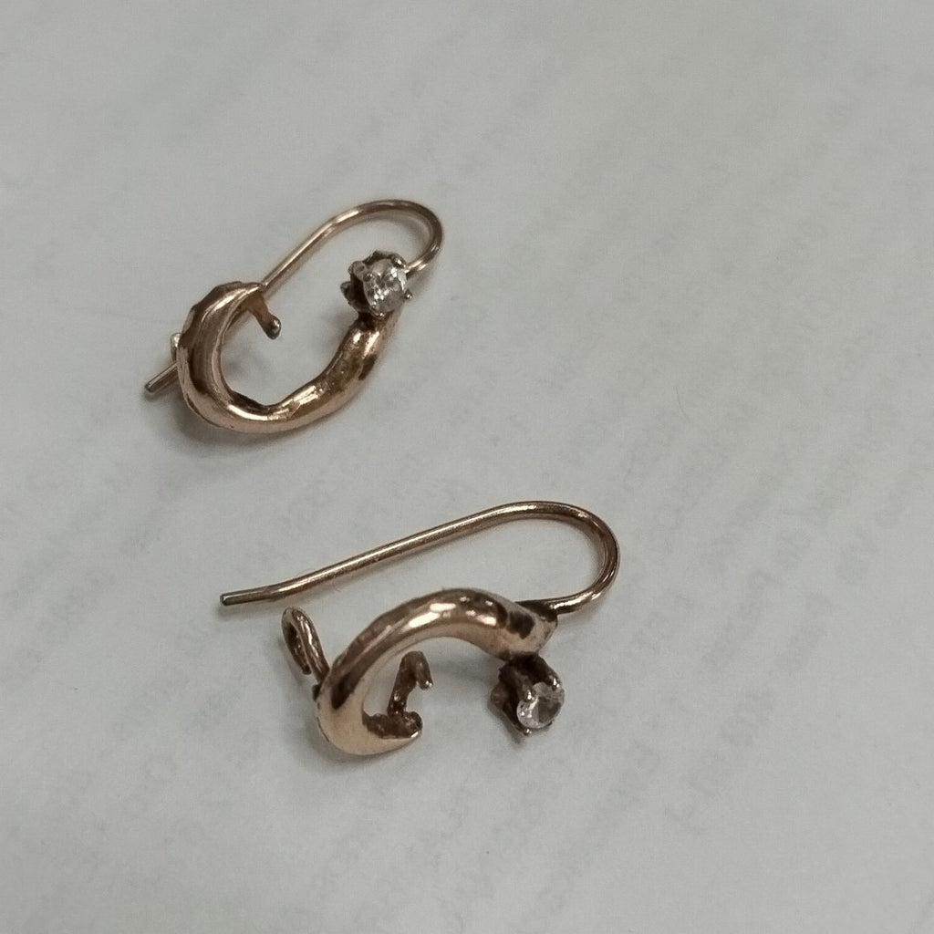 ARETES PAR ORO 8 K 1,20 GRMS (SEMINUEVO)
