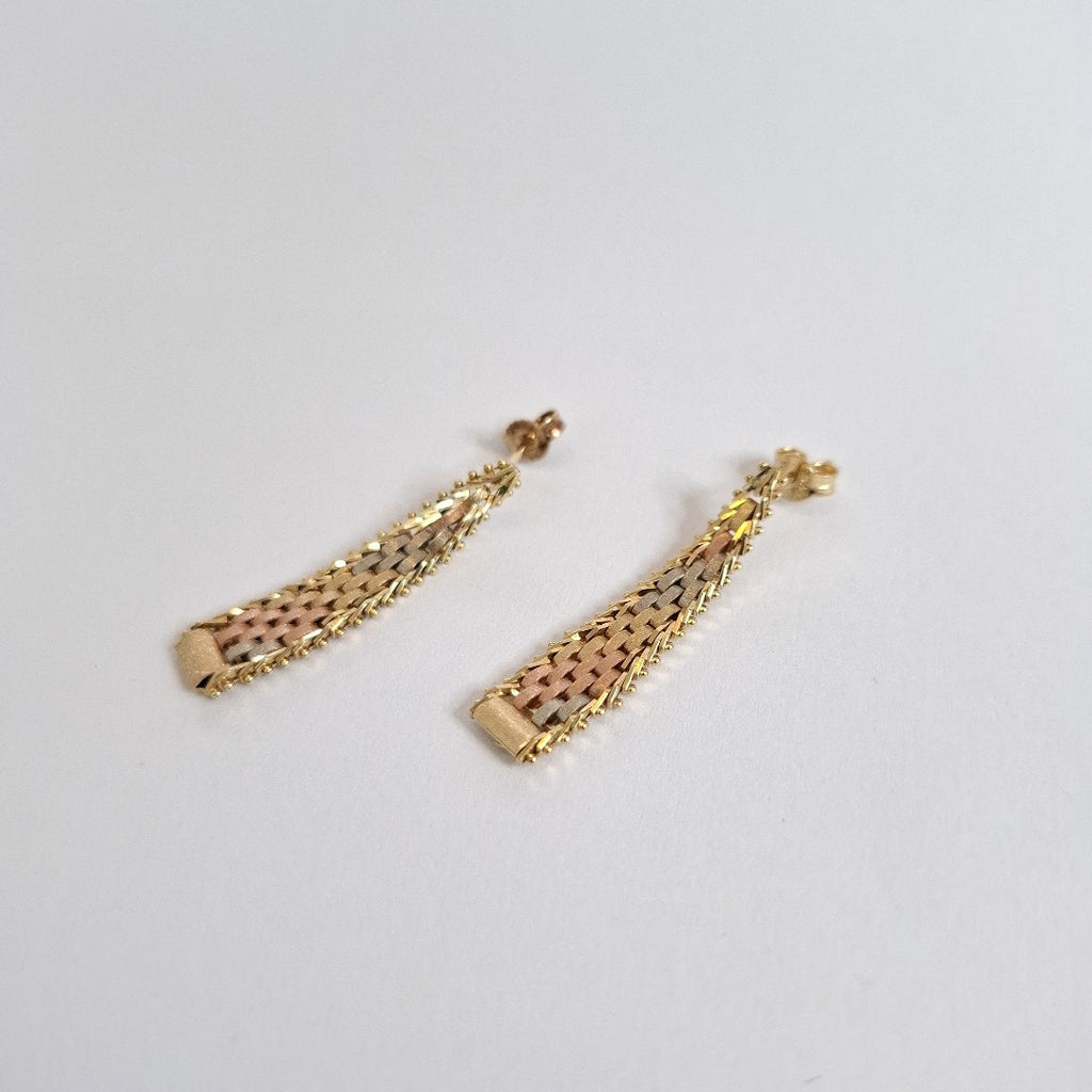 BROQUELES PAR ORO 14 K 4,30 GRMS (SEMINUEVO)
