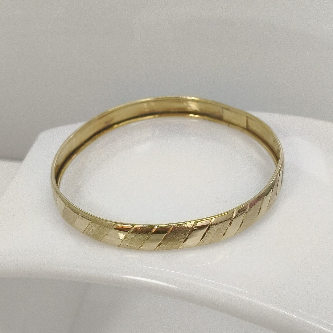 PULSERA RIGIDA ORO 14 K 9 GRMS (SEMINUEVO)