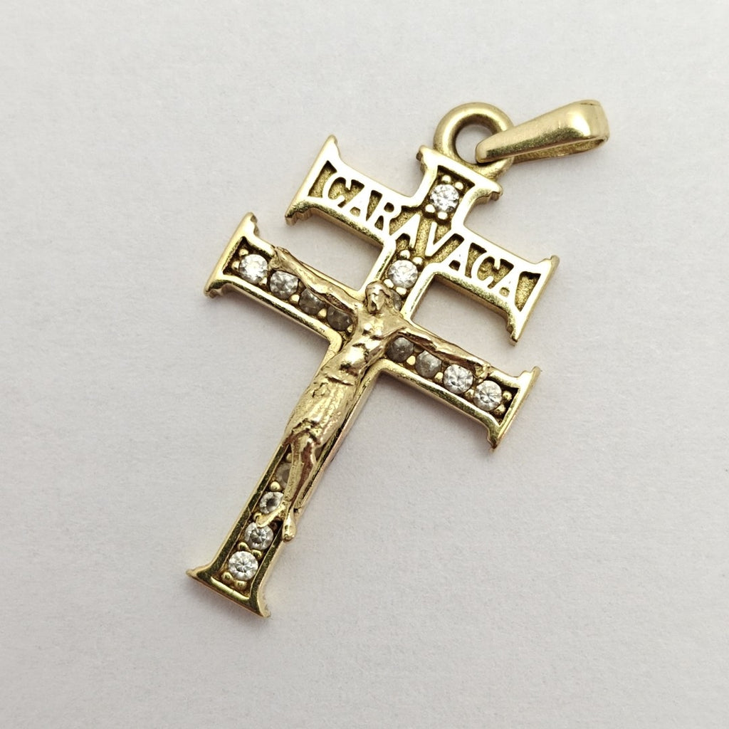 CRUZ DE CARAVACA ORO 14 K 2,30 GRMS (SEMINUEVO)