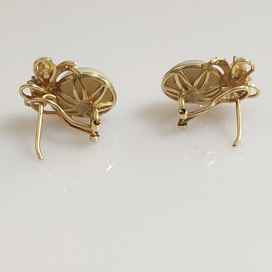 ARETES PAR ORO 14 K 5.2 GRMS (SEMINUEVO)