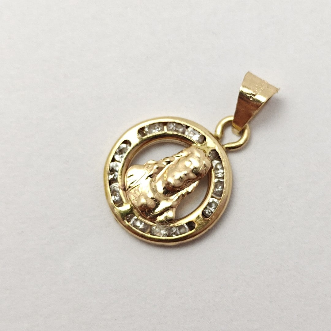 MEDALLA RELIGIOSA ORO 14 K 0,60 GRMS (SEMINUEVO)