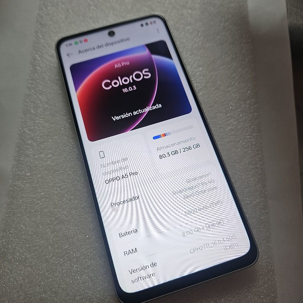 CELULAR OPPO A5 PRO CPH2711 (2025) 256 GB 8 GB RAM (SEMINUEVO)