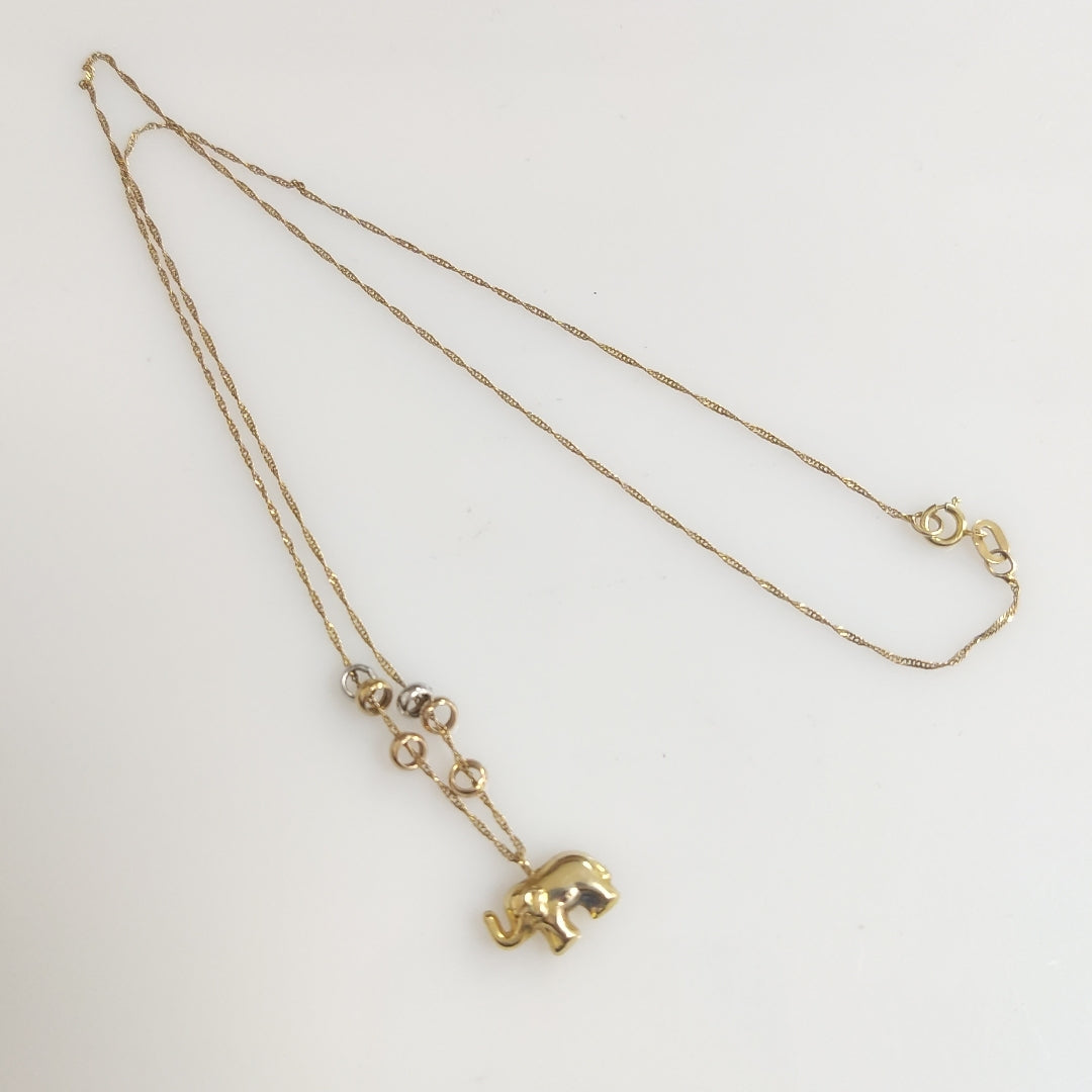 CADENA ORO COMBINADO 14 K 1,40 GRMS (SEMINUEVO)