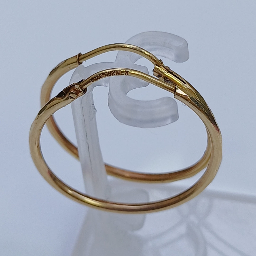 ARRACADAS PAR ORO 10 K 1.2 GRMS (SEMINUEVO)
