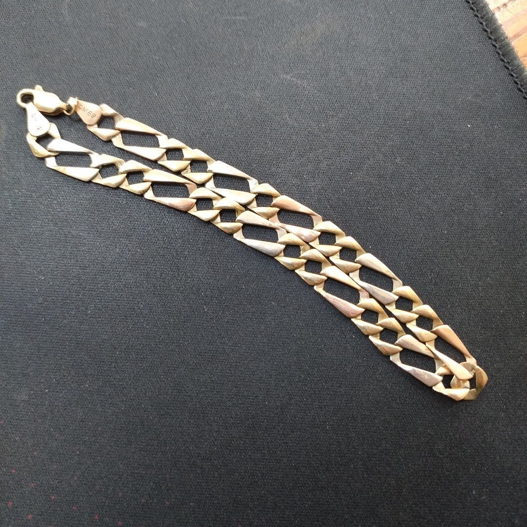 PULSERA ORO COMBINADO 10 K 6,50 GRMS (SEMINUEVO)