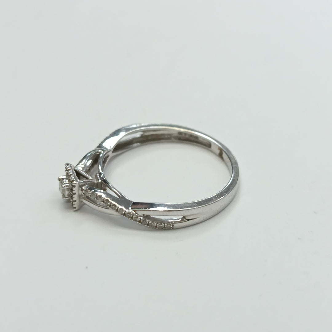 ANILLITO ORO, ORO BLANCO 14 K 2.1 GRMS (SEMINUEVO)