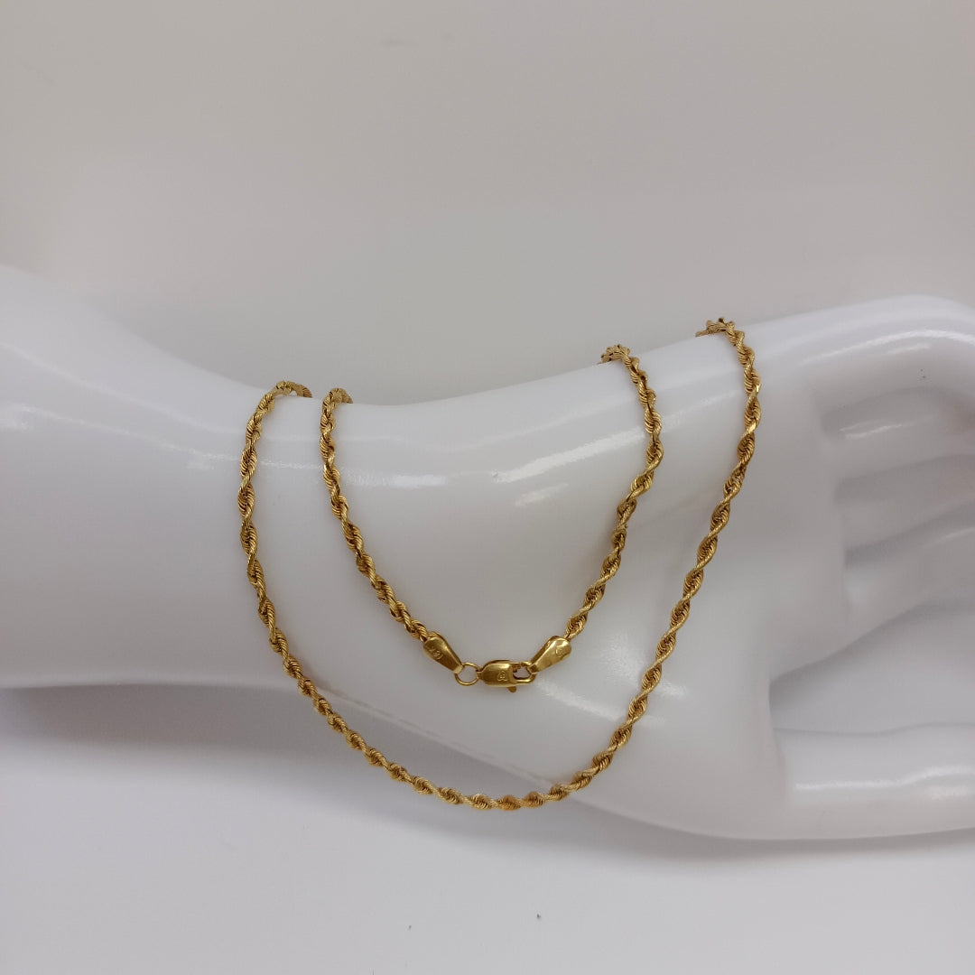 CADENA ORO 18 K 7.5 GRMS (SEMINUEVO)