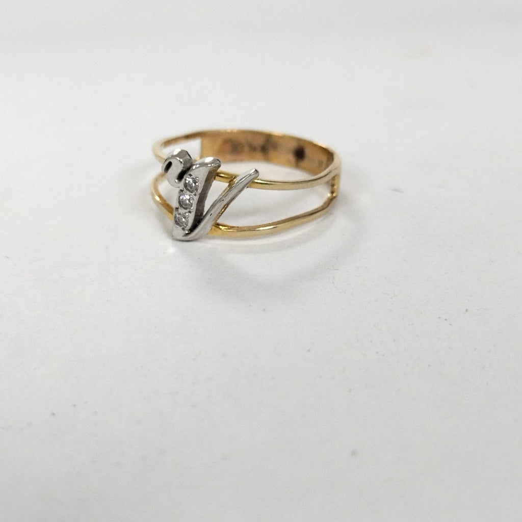 ANILLITO ORO COMBINADO 14 K 1.8 GRMS (SEMINUEVO)