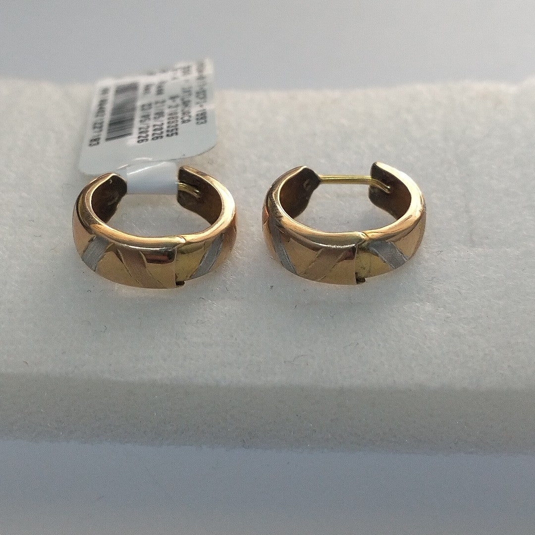 ARRACADAS PAR ORO 14 K 1.7 GRMS (SEMINUEVO)