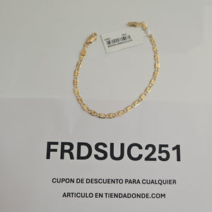PULSERAS GUCHI ORO 14K 18 CM 2.9 GR (NUEVO)