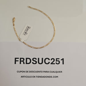 PULSERAS 3X1 ORO 14K 21 CM 2.1 GR (NUEVO)