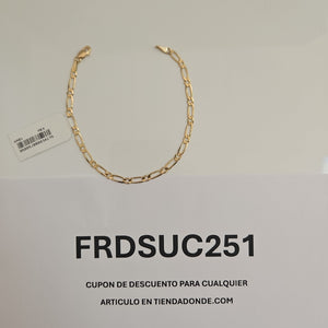 PULSERAS 1X1 ORO 14K 18 CM 2.6 GR (NUEVO)