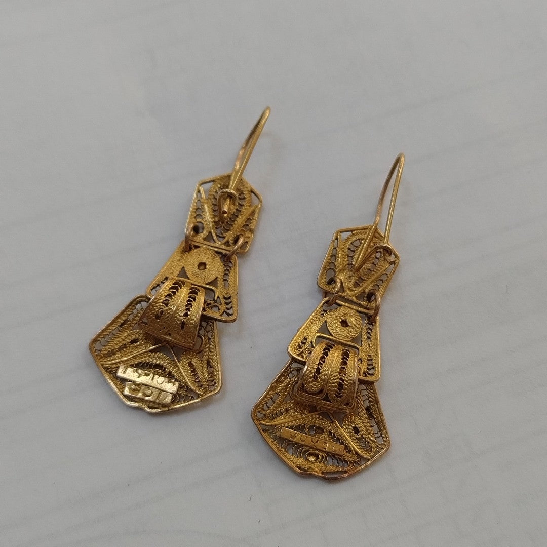 ARETES PAR ORO 8 K 5.7 GRMS (SEMINUEVO)