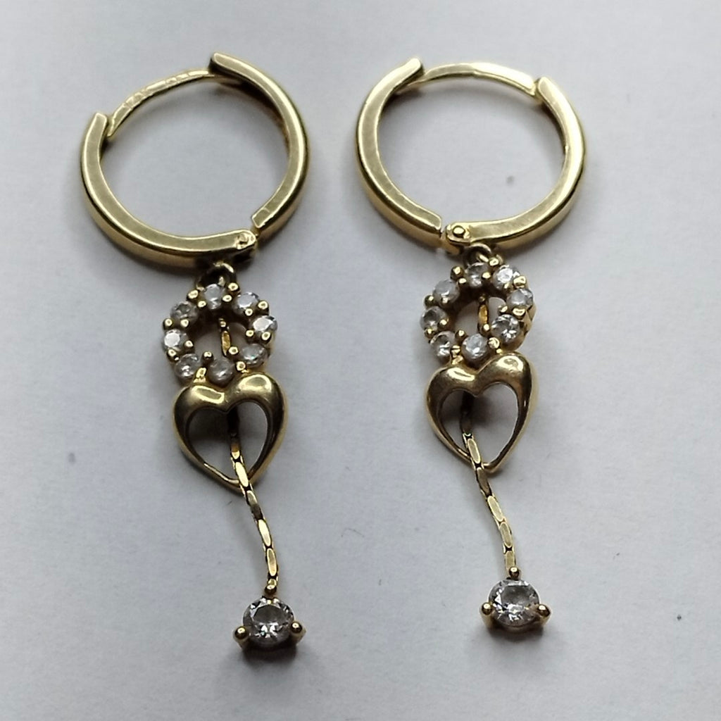 ARETES PAR ORO 14 K 1,90 GRMS (SEMINUEVO)
