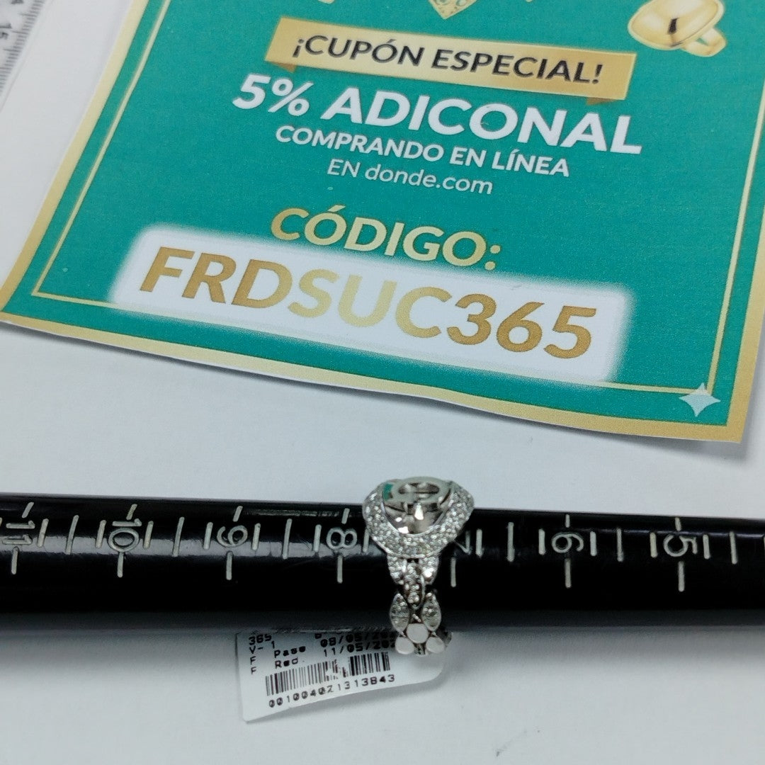 ANILLITO ORO,ORO BLANCO 14 K 7,50 GRMS (SEMINUEVO)