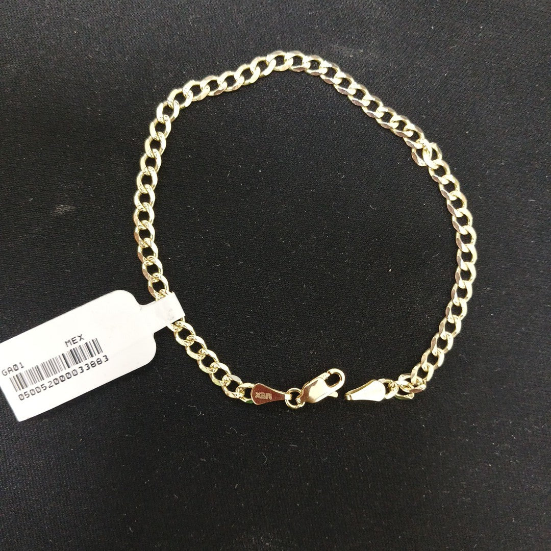 PULSERAS BARBADA ORO 14K 21 CM 5.2 GR (NUEVO)