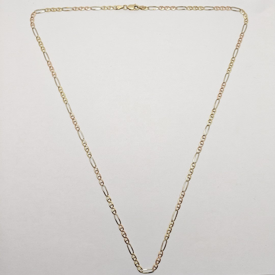CADENA ORO COMBINADO 14 K 7,50 GRMS (SEMINUEVO)