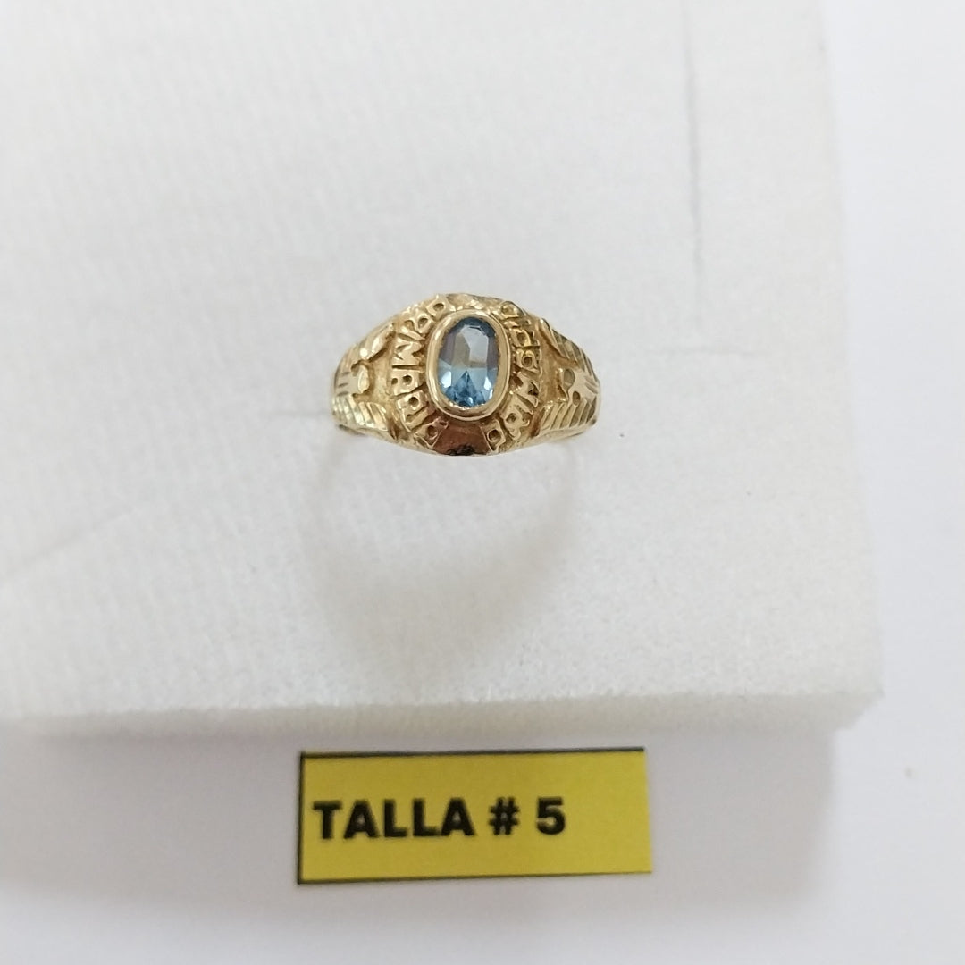 ANILLO DE GRADUACIÓN ORO 10 K 1.8 GRMS (SEMINUEVO)
