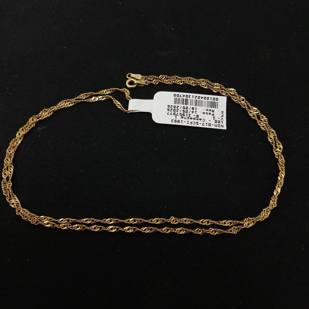 CADENA ORO 14 K 3,20 GRMS (SEMINUEVO)