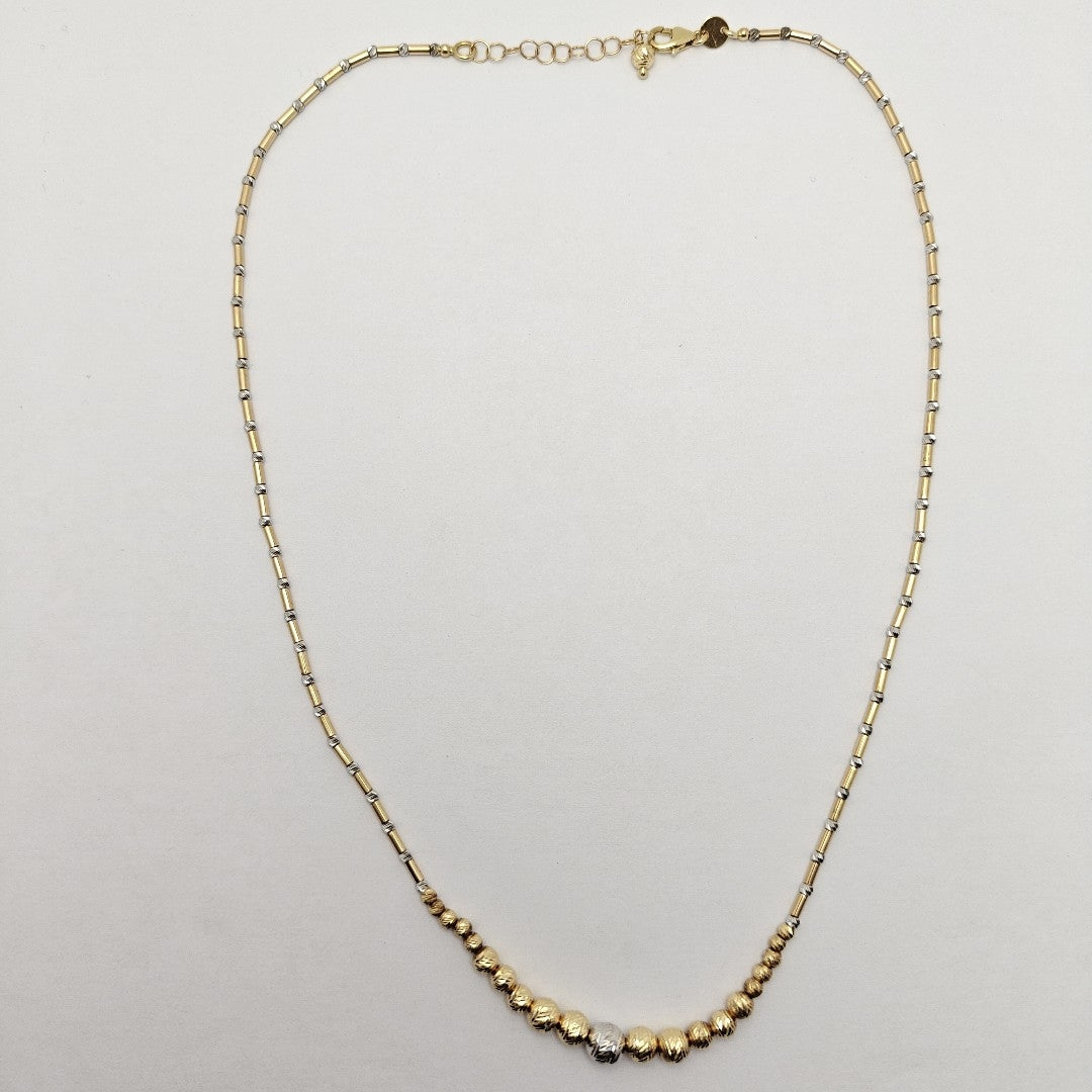 GARGANTILLA ORO COMBINADO 14 K 7,20 GRMS (SEMINUEVO)